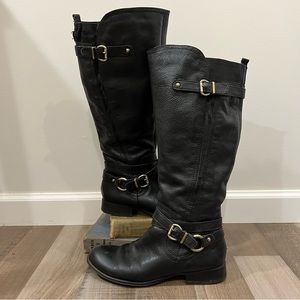 Naturalizer Juletta Wide Shaft Leather Riding Boots Size 7.5